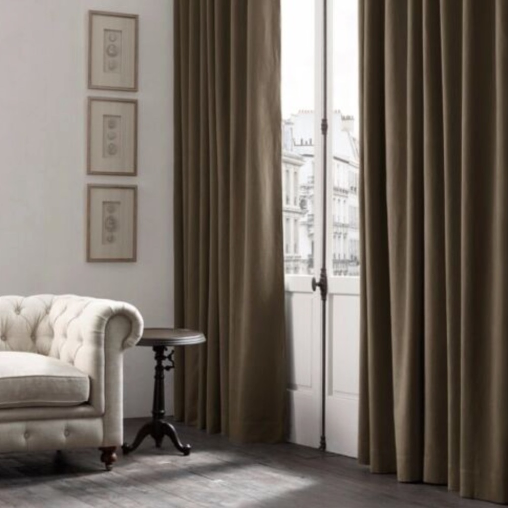 COPY - 2 Restoration Hardware New Brushed Belgian…